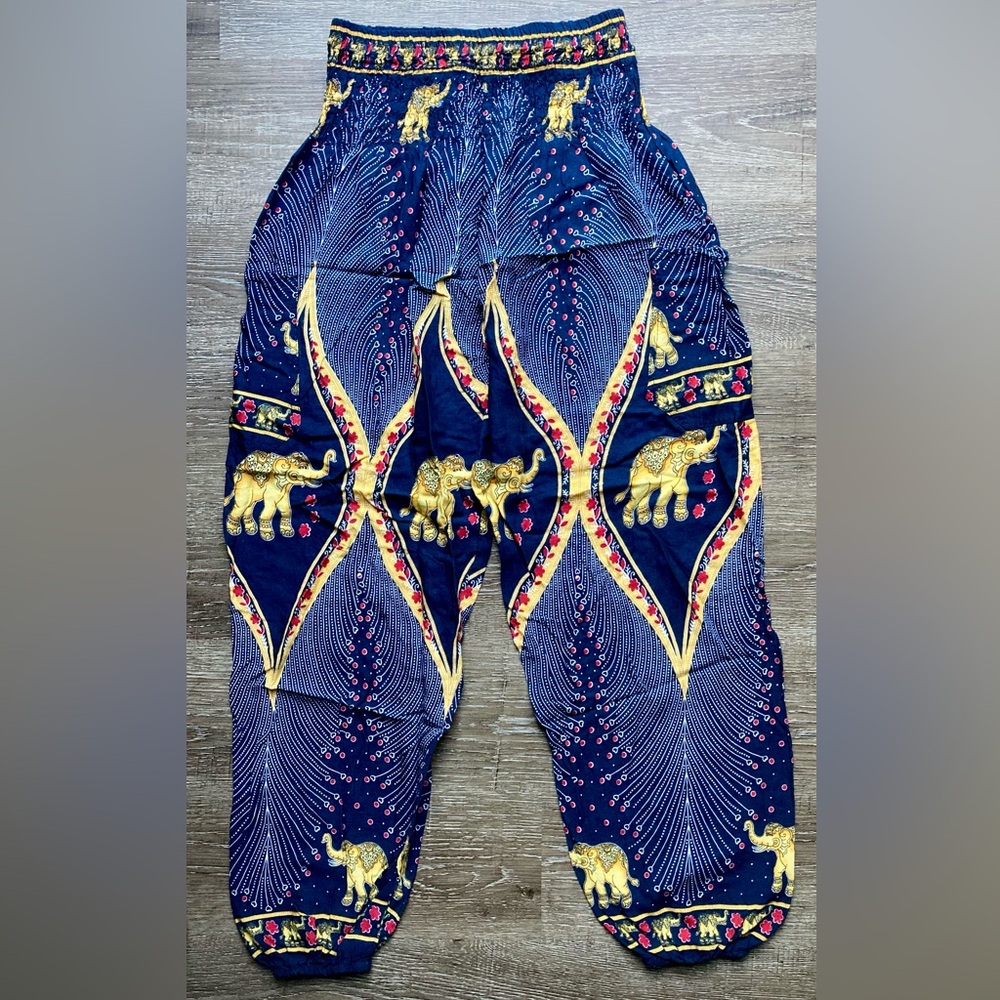 The Elephant Pants Navy Blue Harem Pants Size Medium